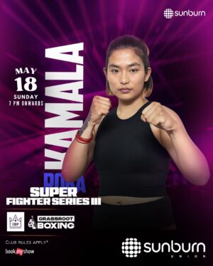 Akshaya Shetty Instagram - On May 18, the ring becomes a borderless battleground!
From Ghana to Belarus, the UAE to India, Super Fighter Series III brings global contenders to an iconic stage with an atmosphere like no other.

For the first time in India, professional boxing 🥊 meets high-energy pub culture 🎉 — a one-of-a-kind experience curated by Crown Boxing Promotions and Grassroot Boxing, at Sunburn Union, Bengaluru.

Get ready for an epic night of adrenaline ⚡ and action 🔥.

Reserve your seats now 🎟️ on BookMyShow!