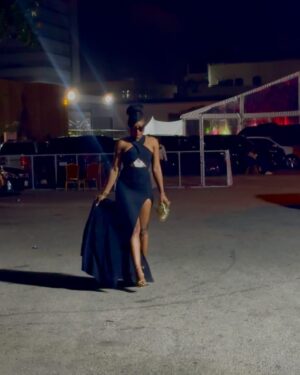 Alex Asogwa Instagram - A time was had 💃🏽, blurry images and happy memories because my sweetheart @dimmaumeh said yes and stepped into forever for the first and final time 💍🤵🏾♂️👰🏽♀️🥰.
Wearing @nelowoman.rtw and being that girl as always 💅🏾 🦋.