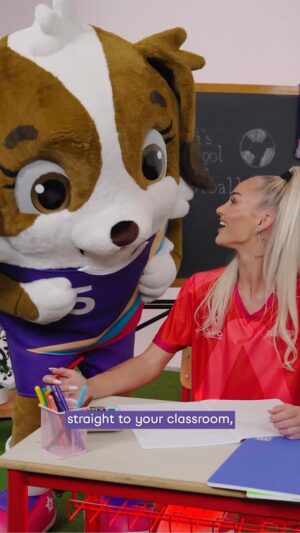 Alisha Lehmann Instagram - 🇨🇭Alisha Lehmann 🤝 Maddli 🐶 Introducing Maddli’s School of Football - bringing the magic of #WEURO2025 to classrooms across Europe! 🎒⚽