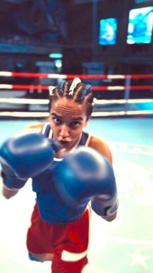 Anagha Ravi Instagram - Our ‘Million Dollar Baby’ in Action
Float like a butterfly, Sting like a bee. @itsanagharavi brings raw power and grace to the ring while we shoot Aalapuzha Gymkhana. BTS from the set - fierce, focused, and unstoppable.

@itsanagharavi 
@jophil_lal 
@christina.joh4son 

#AalapuzhaGymkhana #KhalidRahman #Anagha #Shinihas #MillionDollarBaby #BTS #AalapuzhaGymkhana #BoxingVibes #BehindTheScenes #BoxingBeauty #FierceAndFocused #FloatLikeAButterfly #StingLikeABee #FemaleBoxerVibes #GymkhanaSeries #AnaghaInAction #FilmShootBTS #BoxingShoot #PowerAndGrace