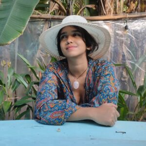 Anagha Ravi Instagram - @myqissavarkala showering me with bliss every second I'm there ✨

Thank you @shanishaki for inviting me, making my moments there even beautiful and clicking aesthetic pictures for me ✨🤍