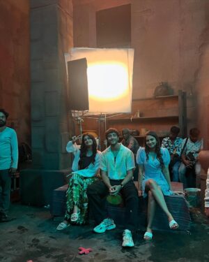 Anjali Anish Instagram - In honour of the third week of Manada Kadalu in theatres, here’s some BTS 🫶🏼 🛶
So grateful to have worked with the best in the Kannada industry and the sweetest co stars, counting my blessings everyday- especially that i got to live my dream. 
Thank you for those who believed in me, even when I didn’t.. I’ve learnt so many valuable lessons on and off camera. Both, Anjali- the character and Anjali the actor are truly blessed and I’ll never forget this once in a lifetime project. 
Thank you with all my heart to the audience for the love they continue to give my team and i 🫀