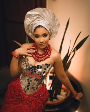 Anna Banner Instagram - IFENKILI ❤️

STUNNING OUTFIT @nelo.woman 
Makeup @glowwithlilian 
Gele @amex_geleart 
Beads @Tophertonyjewelry
Hair stylist @hairbybube_
Photography: @streetically

#nelobride