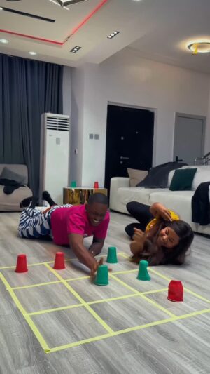 Bimbo Ademoye Instagram - Bimbo onijogbon 😂😂😂😂😂 it’s always vibes when we link up 

Super excited for our film #ReelLove coming out on the 14th of February 🕺🏾🕺🏾🕺🏾

Who else is excited? Who won this game?? 

#WatchTimini