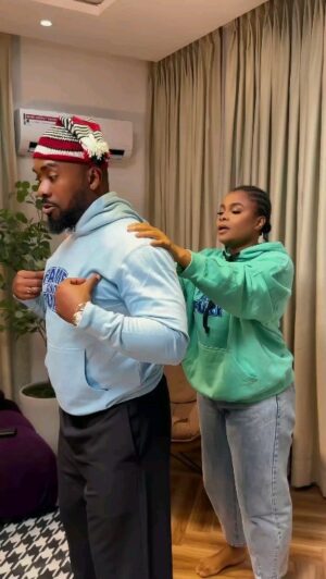 Bimbo Ademoye Instagram - These promotion videos are too many . Said No film maker ever!!. I will continue to ring it into your ears oooo. I know y'all got me , but at thesame time, I know you guys can get busy and forget, so it's my duty to remind you on a daily that we have just a few more days till the release of fame and fury.  I love y'all. 😁. 
Meanwhile,  do you think I did @uzor.arukwe dirty 🤔 😂🤣🤣
