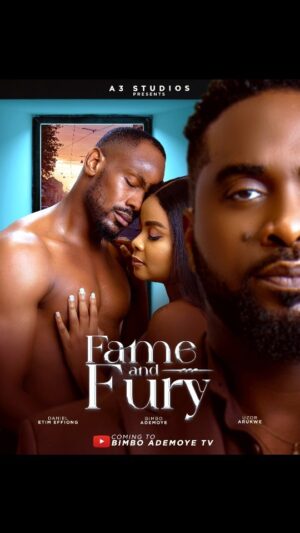Bimbo Ademoye Instagram - Love, heartbreak, pain ,betrayal, rebound, manipulation, hurt , pain , revenge, opening old wounds, tears, laughter, happiness, wealth, the unexpected . Fame and Fury would keep you hooked from beginning till the end. It would rile up your emotions so get ready. Tomorrow we feast!!. Watch this space!. 

A huge shoutout to my beloved Co stars @etimeffiong and @uzor.arukwe . Thank you for going out of your way to make sure all promotional materials were shot. 

PS. It's my fat self not knowing how to swim but allowing in them dunk me in the pool just to shoot a promo video. Sheesh. Things we do for this craft of ours... Pls guys. Help spread the word. Fame and Fury is coming to BIMBOADEMOYETV tomorrow.