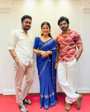 Brinda Acharya Instagram - From the launch of our first single ‘HARA OM’ from @bob_thefilm @shreedevientertainers @mrtmusicofficial ✨