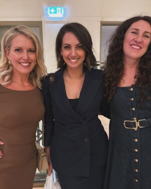 Brooke Boney Instagram - well that was a big week 🙏🏽❤️😇 so so grateful to everyone who came along. Lots of tears and lots of laughs. Very very big thank you to @bella_breden and @vancabaret for holding my hand the whole way through, to the wonderful hosts and to everyone who has bought and read the book. I can’t believe @nakkiah @joanpressbooks  and @allenandunwin let me do this, I’m still pinching myself. The wonderful ladies at @eupheme.co saved me and my baggage allowance by dressing me in their beautiful suits and I am so so grateful. Check them out if you haven’t already. Link in bio to buy the book 🥰❤️🙏🏽
