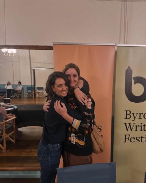 Brooke Boney Instagram - well that was a big week 🙏🏽❤️😇 so so grateful to everyone who came along. Lots of tears and lots of laughs. Very very big thank you to @bella_breden and @vancabaret for holding my hand the whole way through, to the wonderful hosts and to everyone who has bought and read the book. I can’t believe @nakkiah @joanpressbooks  and @allenandunwin let me do this, I’m still pinching myself. The wonderful ladies at @eupheme.co saved me and my baggage allowance by dressing me in their beautiful suits and I am so so grateful. Check them out if you haven’t already. Link in bio to buy the book 🥰❤️🙏🏽
