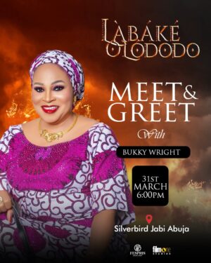 Bukky Wright Instagram - Hey guy let’s celebrate my birthday tomorrow March 31st by watching Labake Olododo together. I look forward to seeing you.