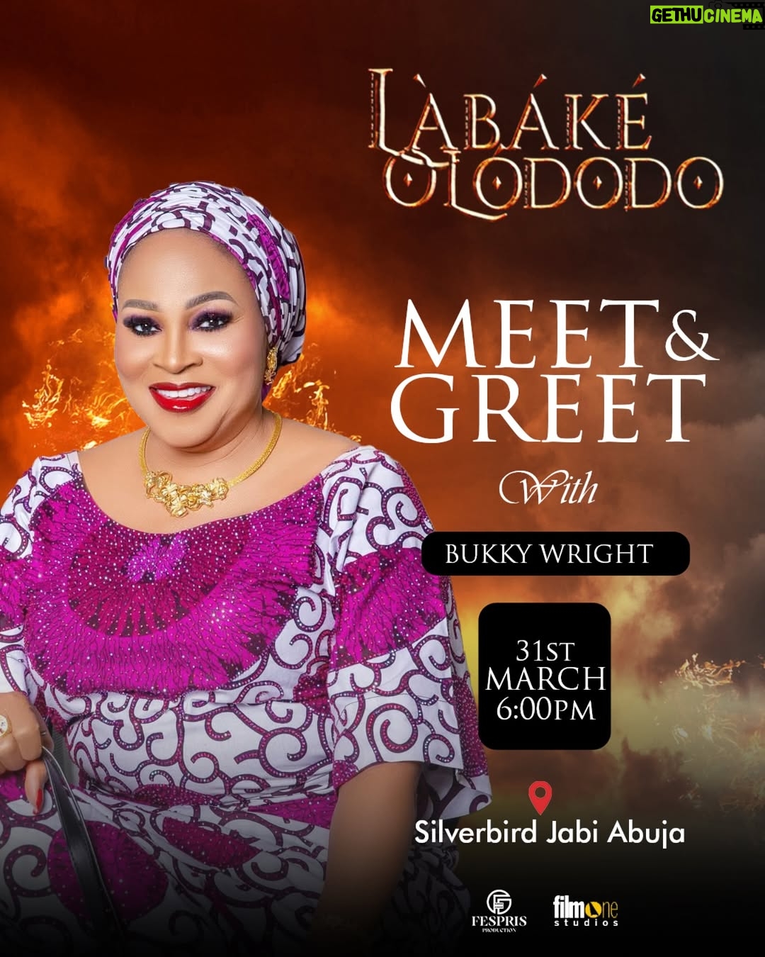 Bukky Wright - 8.7K Likes - Hey guy let’s celebrate my birthday tomorrow March 31st by watching Labake Olododo together. I look forward to seeing you.
