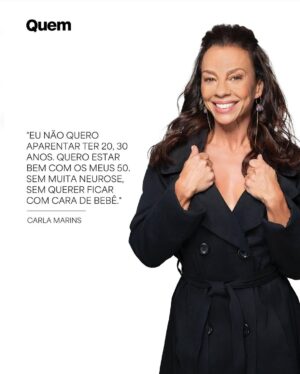 Carla Marins Instagram - Saiu uma super matéria na revista @quem desta semana numa conversa animada com a jornalista @biaborrouls ,onde conversamos sobre o maternidade, maturidade, casamento e muito mais. Confiram também em @equipemarinsoficial 

Fotos: @rodrigolopes
Beleza: @ danifagmakeup
Stylist: @nathfiaes
Assessoria: @julycaldas