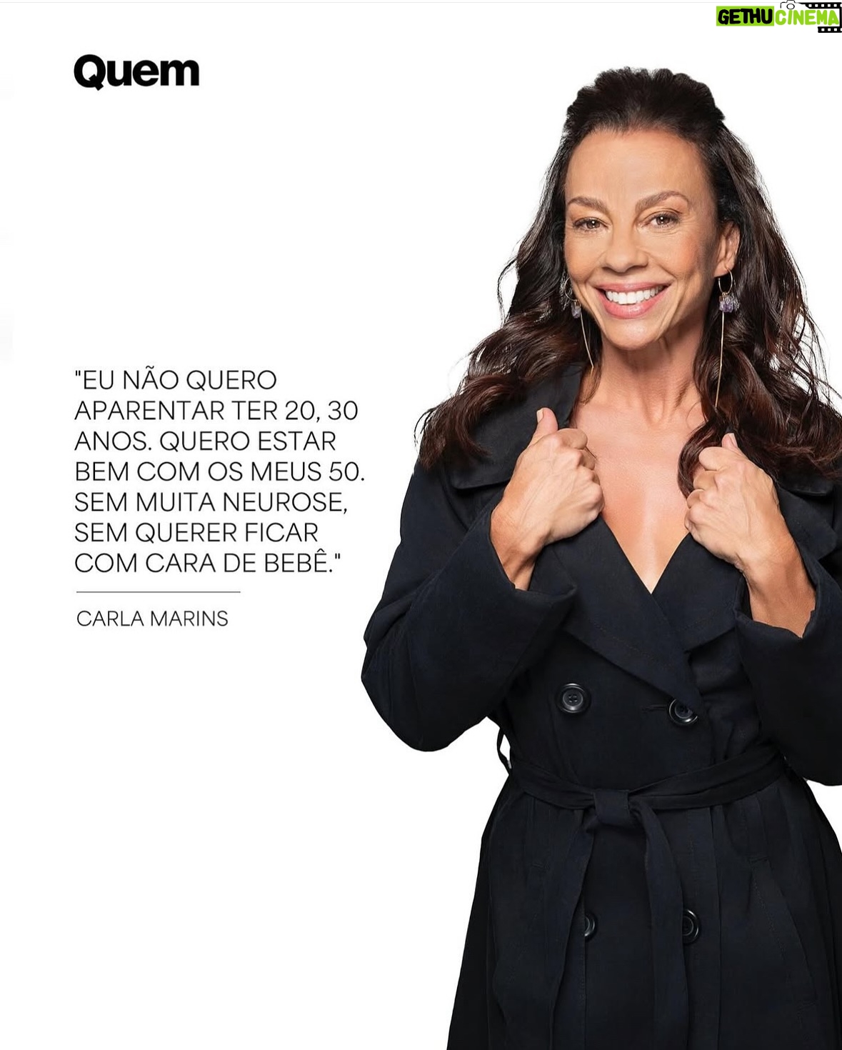 Carla Marins - 6.6K Likes - Saiu uma super matéria na revista @quem desta semana numa conversa animada com a jornalista @biaborrouls ,onde conversamos sobre o maternidade, maturidade, casamento e muito mais. Confiram também em @equipemarinsoficial
Fotos: @rodrigolopes
Beleza: @ danifagmakeup
Stylist: @nathfiaes
Assessoria: @julycaldas
