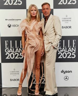 Caroline Winberg Instagram - I’ve been to the @ellesverige awards since I was 15 years old and back then I had to take the night bus home to my parents house. So happy to wear a incredible new designer for this years gala @rasmusgeorgiadis ❤️