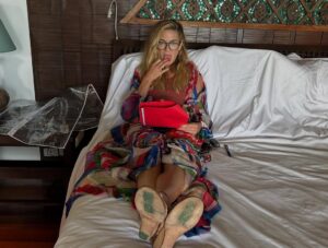 Carrie Coon Instagram - “Today is gone. Today was fun. Tomorrow is another one.” 

Thanks Mike, and @streamonmax , our fearless crew from Thailand and the world over, and the wild bunch, of course, especially The Ladies @michellemonaghan and @mslesliebibb. What a trip.