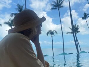 Carrie Coon Instagram - “Today is gone. Today was fun. Tomorrow is another one.” 

Thanks Mike, and @streamonmax , our fearless crew from Thailand and the world over, and the wild bunch, of course, especially The Ladies @michellemonaghan and @mslesliebibb. What a trip.