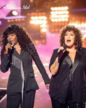 Casey Donovan Instagram - Marcia and Casey just served powerhouse vocals and a performance full of fire on the Idol stage! 🔥🎤 #AustralianIdol