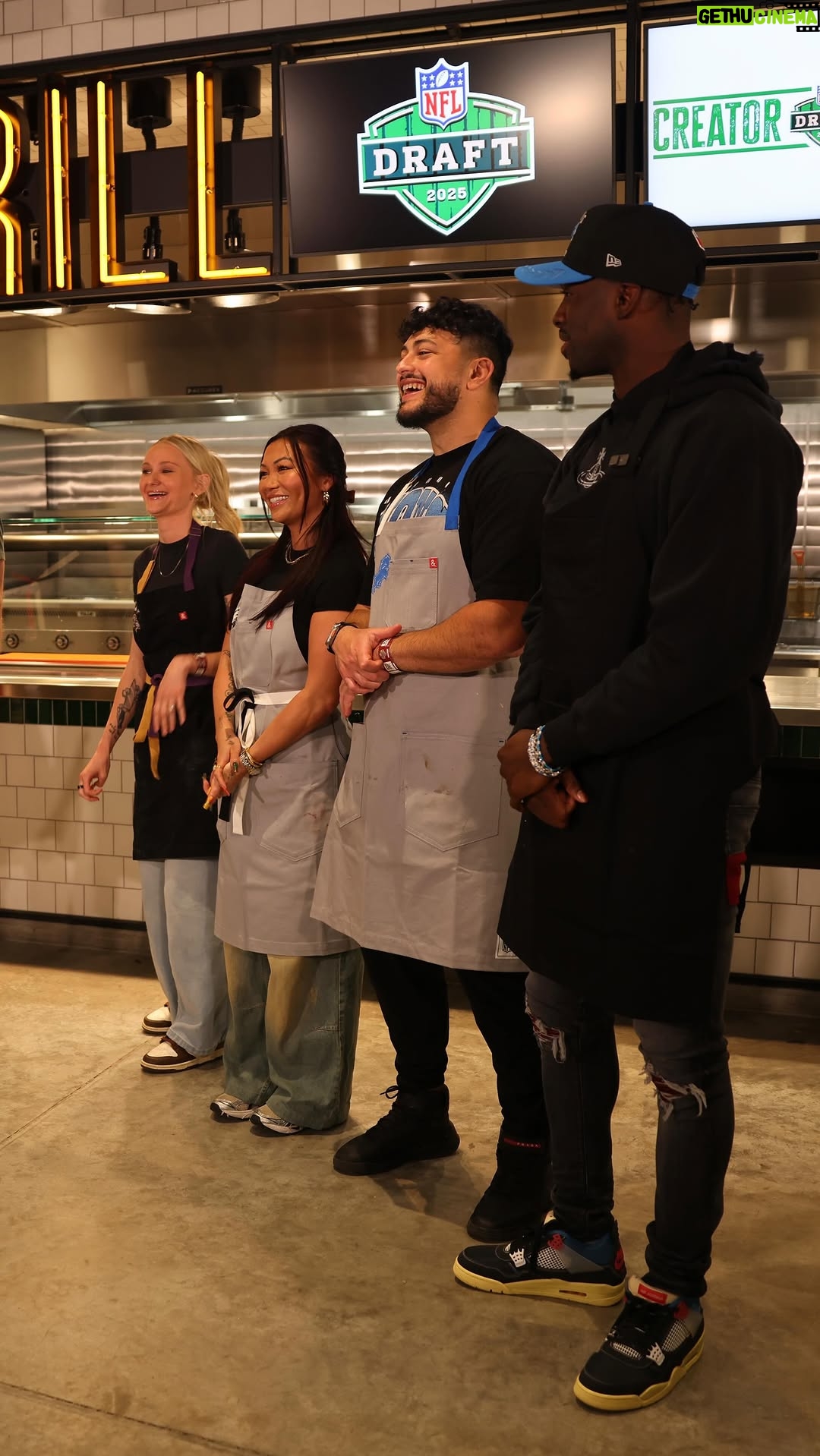 Cassie Yeung - 53.8K Likes - First @nfl creator cookout is getting heated @tiniyounger @thegoldenbalance #NFLDraft #NFLPartner