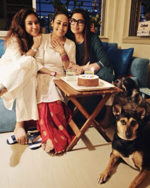 Chandrayee Ghosh Instagram - I am so lucky to be able to celebrate the success of two pillars of my life ! Congratulations @mallikamazumder for your brilliant performance as Shiddheswari Bose.. and.. Congratulations @aditiroyz03 for weaving Lojja 2 so beautifully.. and @neelzpics .. thank you.. for supporting us, cheeing us, being there for us.. always ..❤️ May our friendship sail through to witness many more beautiful beginnings 💫
.
.
.
.
.
#SuccessCelebration #DetectiveCharulata
#Lojja2 #Congratulations #twopillarsofmylife 
#BrilliantPerformance #ProudMoment 
#WomenInArt #SoHappy #celebration #Friendship #SupportSystem #ProudMoment
#CelebratingTalent #BeautifulBeginnings , #TogetherWeRise#MemorableEvening #ChandreyeeGhosh #Official_Chandreyee_Ghosh
[Success Celebration, Congratulations, Two Pillars of my life, So Happy, Proud Moment, Beautiful Beginnings, Insta Share, Friendship, Carousel Post, Explore, Instagram, Chandreyee Ghosh]