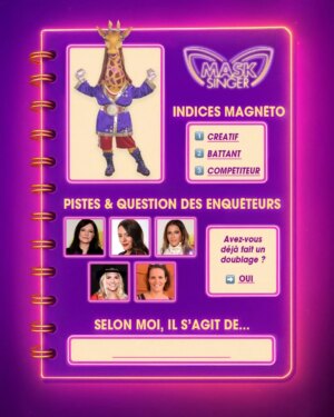 Chantal Ladesou Instagram - Pour découvrir qui se cache derrière ces costumes, voici vos carnets d'enquêteurs 🧐

𝙈𝙖𝙨𝙠 𝙎𝙞𝙣𝙜𝙚𝙧, vendredi à 21h10 sur TF1 et TF1  🎭
