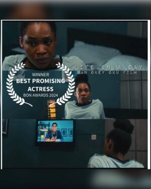 Chioma Okafor Instagram - Winner oooooo winnerrr !💃🏼💃🏼💃🏼

Last night was all shades of beautiful 
God is Good 🥺
Thank you @bon__awards for the award

I feel truly honored and blessed to be acknowledged 
for the work that I actually love doing 🥰

My Chief @okechukwuoku we made this one 🥺

Thank you to everyone who has watched and supported 
anything I have been in . THANK YOU OMAFAM ❤️🙏

“life in a day” is coming 🎥🔥🔥

#FocusOnChioma #BonAwards