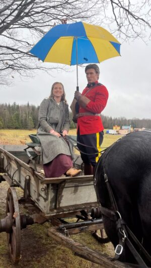 Cindy Busby Instagram - Cheers to #WhenHopeCalls Mountie Michael “Fearless” Fletcher actor extraordinaire @chrisrussellofficial 🙏
Thanks for being such a good sport to all my ridiculousness. Grateful to have you as my co-star!

Best sure to watch an all new episode Thursdays on @greatamericanpureflix and Sundays on @greatamericanfamily & @schearthome in 🇨🇦

#amountieslife #fearlessfletcher #brookfield #greatamericanfamily #greatamericanpureflix #newhope #horses #mounties