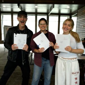 Cozi Zuehlsdorff Instagram - First produced script (scripts! All seven episodes! 😭) with my name on it—and alongside two of the best people I know, who have welcomed me so lovingly into this project. Today was our table read. I can’t stop pinching myself. Thank you Jesus.