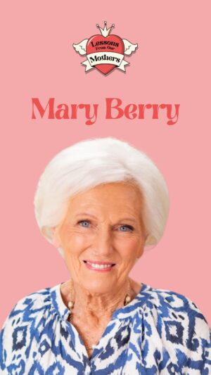 Cressida Bonas Instagram - “Communication is the most important thing for a mum with her children…” 💬💖

This week, we welcome @damemaryberry to the podcast. A prolific food writer, chef, baker, presenter and mother of three, Mary is one of the most recognisable faces on our television screens and book shelves, having written more than 80 cookery books in her decades-long career 📚

Mary generously invited us to her home to record our conversation (and fed us the most delicious cake afterwards, of course), and we couldn’t feel more grateful to her for giving up her time to speak to us - just a week before her 90th birthday! 🎂🎊

In this episode, Mary shares her experiences and insights as a mother, reflecting on her own mother’s influence and the lessons she learnt from her throughout her life - particularly when it comes to positivity, which Mary credits as the reason why her mum lived to 105. We talk about the importance of kindness and communication, navigating ‘mother’s guilt’, juggling career ambitions and motherhood, and recognising the joy of cooking together as a family.

We also discuss the impact of loss, the strength found in family bonds, and why it’s so important to honour the traditions that we pass down through generations.

Mary’s warmth and wisdom shines through in everything she does - we really hope you enjoy our conversation as much as we did! 🥰

#lessonsfromourmothers #damemaryberry #maryberry #motherhood #mothering #motherfigure #podcast #mothers #maternalfigure #loss #grief #familybonds