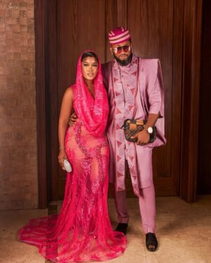 Cynthia Nwadiora Instagram - To love, laughter, and their happily ever after.
#sholiza2023 
#sholzy23 
@siruti 🥰🥰
•
•
•
Outfit: @ericamoorebrand, thank you so much mama!
📸: @officialman_studios
