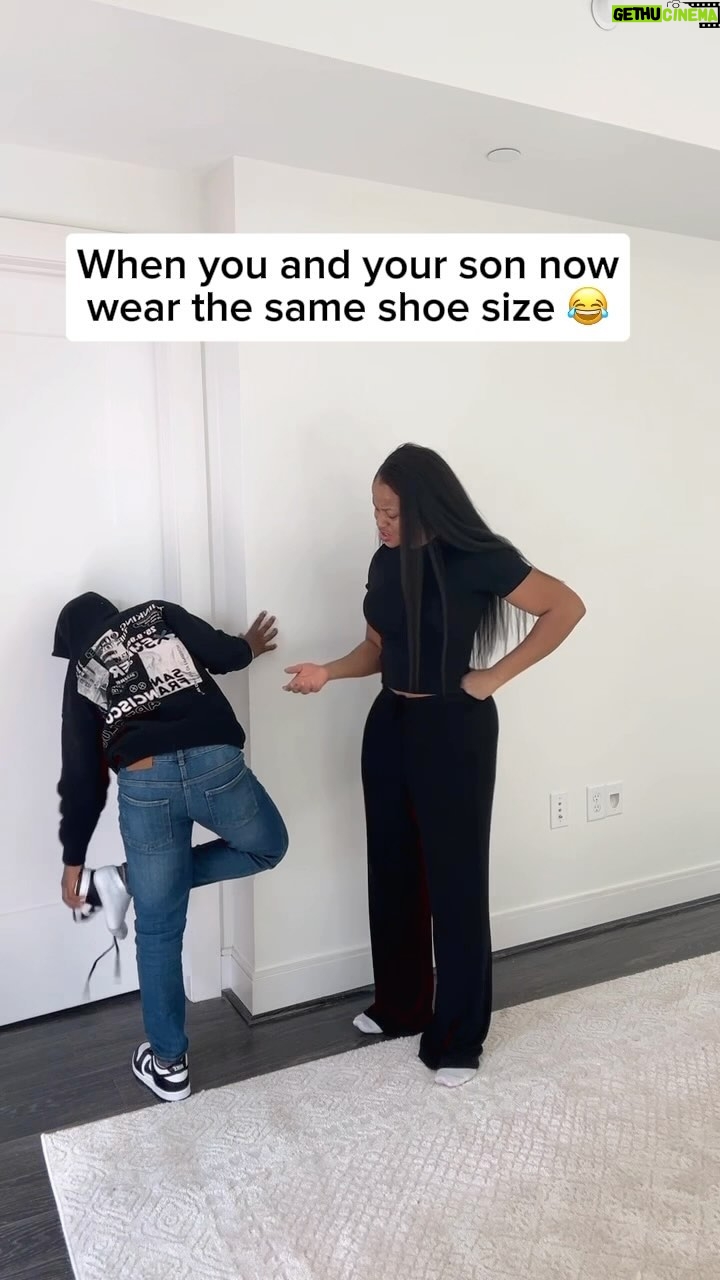 Damilola Adegbite - 53.1K Likes - Shoe I just bought 😂 And oh, we wear the same shoe size now 🥹❤️❤️❤️❤️
#motherhood #ilovebeingamom