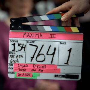 Delfina Chaves Instagram - Alvast een kleine sneak peek van Máxima seizoen 2: de bruiloft 🧡 De opnames zijn in volle gang en de serie is vanaf 2026 te zien. #maxima #serie #koningshuis