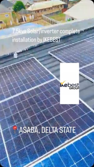 Destiny Etiko Instagram - 7.5kva Solar/inverter complete installation by us @ikebest_technologies 📍ASABA,DELTA STATE

Enjoy up to 35yrs replacement warranty on our solar panels and 3yrs FREE maintenance when we install our quality solar with lithium batteries.

24hrs uninterrupted power supply is possible with us.