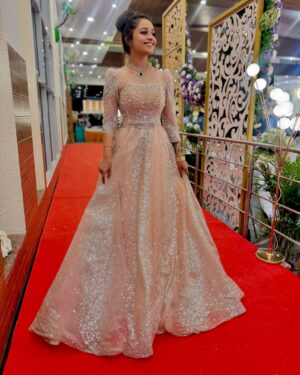 Dhanu shree Instagram - I’m the Barbie 🎀

Dress : @chandangowda_official 🥰
@rentyourlook_by_chandangowda 🥰