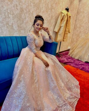 Dhanu shree Instagram - I’m the Barbie 🎀

Dress : @chandangowda_official 🥰
@rentyourlook_by_chandangowda 🥰