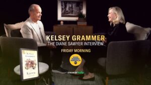 Diane Sawyer Instagram - Kelsey Grammer filled our living rooms with laughter for twenty years as the hilarious Dr. Frasier Crane. But what we didn’t see was the man drowning in an undertow of unbearable loss. 

I sat down with him to talk about his new book “Karen”, which tells the story of his beloved sister’s horrifying murder. For the first time in fifty years, he revealed new details about her death, his grief and his hope that his journey toward healing could help others do the same.

Our interview airs this Friday on @goodmorningamerica 

I hope you’ll join us.