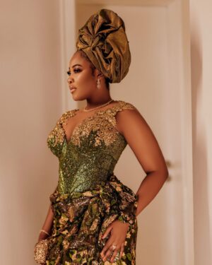 Erica Nlewedim Instagram - Out for @its.priscy 🩷🩷
Dress @artalia_atelier 
Styling @momentsbysbr  @style_by_ruvero 
Makeup @kim_beautystudio 
Gele artiste @oni_gele 
Photographer @tosinjoshweddings