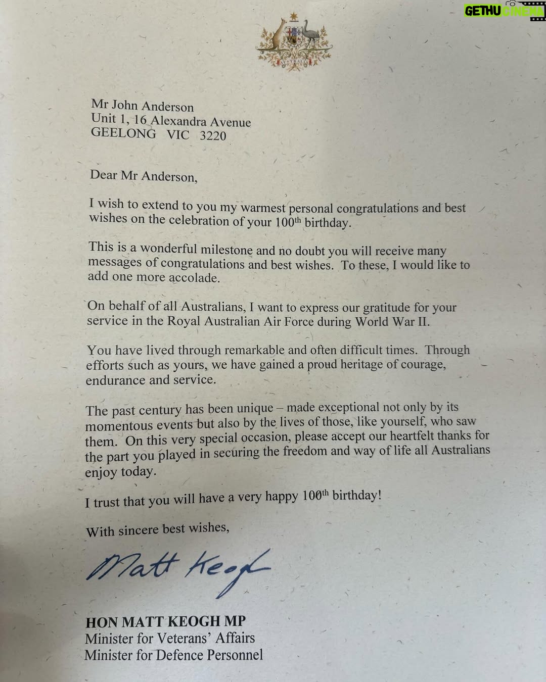 Esther Anderson - 677 Likes - Grateful to all the service men and women who have fought for our country. Anzac Day is always an emotional day but particularly this year. Proud of my dad who served in world war 2 and so lovely to see him receive this recognition today.
Lest we forget x