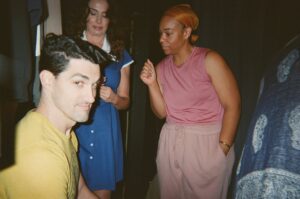 Eva Ariel Binder Instagram - Fujis from opening night of The Library by Scott Z. Burns - Thank you to all who’ve been coming out to experience this intense story (don’t let the cutesie film pics deceive you) with us 🤝 and major congratulations to @evaarielbinder for absolutely carrying this play. Real one right there