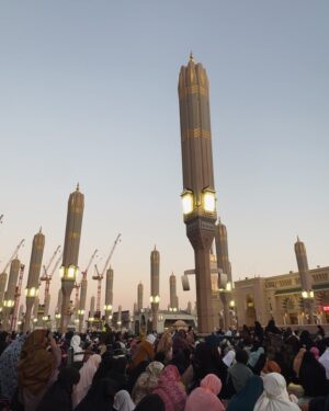 Fatima AlBanawi Instagram - تأملاتي هذه الفترة من خلال صور التقطتها:
١. شمّرنا الأكمام - أحس إني كنت ظالمة الملوخية الناشفة إلى أن دقتها في المدينة!

٢. موديرنيتي ومينيماليزم في صورة - علمونا أن الحداثة والشكل العصري في الغالب شكلهم غربي، ولكن لو بس نوقف عند الزبادي والدقّة والشريك في لحظة فكّ الريق في الحرم ونتأمّل تفاصيل البساطة والتعقيد والصحة والوعي والتقليد والعصرية اللي فيها.

٣. يا الله على حال الإنسان - فرحتي أن جدّو قدر يحفظ ويقول ويعيد جملة من غير ما ينساها بعد ثواني أعظم وقعًا عليّة من فرحتي بنطق طفل ما بأول كلمة في حياته!

٤. أحد مصادر دعائي هذه الفترة - الحب والإخلاص والمودة والرحمة اللي أشوفهم بين ستو وجدّو. الله يزيدكم لو انتو فيها والله يهبكم منها لو محرومين.

٥. الله حقّ! الله قريب! - لو أنك بلد مظلوم وشعب مظلوم وسرد مظلوم، بس هذه الحشود وقفت مع بعض وأمَّنَت وآمنت وراء دعاء الشيخ في لحظة استجابة، ايش تحس حتكون النتيجة؟ إذا قال كن فيكون. آمين.

٦. ما في أغلى وأغنى من هذا الشعور - الساعة ٤:٣٠ فجرًا، عند باب عثمان بن عفّان (٢٥) وفي يدّك شاورما من الـسلطان أفوكادو وتمرتين وموية، وفي صحبتك ناس رايقة، وعلى خدّك برد المدينة، وعلى خشمك حمرة الترجّي والدعاء، وكلكم على بعضكم في بيت الحبيب (ص).

٧. أنت من فريق ستّي وستّك ولا فريق طبق طبقنا؟ - (١) ستي وستك في الحمام قامت ستي ضربت ستك، تقدر ستك تضرب ستي زي ما ستي ضربت ستك في الحمام. (٢) طبق طبقنا ضرب طبق طبقكم يعرف طبق طبقكم يضرب طبق طبقنا زي ما طبق طبقنا ضرب طبق طبقكم.

٨. ليش ما حد عمره جاب بسيرة هذه النقطة!؟ - كلمة حيوان ذكرت مرة واحدة في القرآن فقط (سورة العنكبوت) وكان معناها (الحياة الحقيقية الدائمة في الآخرة). أما كلمة الحيوان بمعناها المتداول بيننا، فجاءت في القرآن كالـ (دابة) (الأنعام) (الطيبات)…إلخ 

٩. أحد نماذج سُفَر الحرم

١٠. أحد تصورات أزياء الحرم

١١. صورة نادرة لحاجية أمام مرآة مبللة

١٢. عائلة تصلي الجماعة في المنزل 

١٣. أكثر المنتجات مبيعًا في الموسم

١٤. ابتسامة الختام، دمتم سالمين
