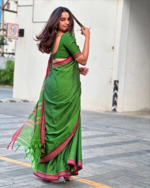 Fouzil Hidhaya Instagram - 💚

Saree: @jasminecottonsarees 
Blouse : @sdduniqueboutique_97 

#instagood #instagram #insta #life #love #saree #peace