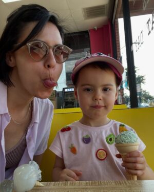 Francesca Fiorentini Instagram - I'm a woke Marxist mom™️, and goddamnit I have a cute kid. Happy Mother's Day to me. Mother's Day is an antiwar holiday. Let's end all wars, especially the ones against immigrants, women and moms.