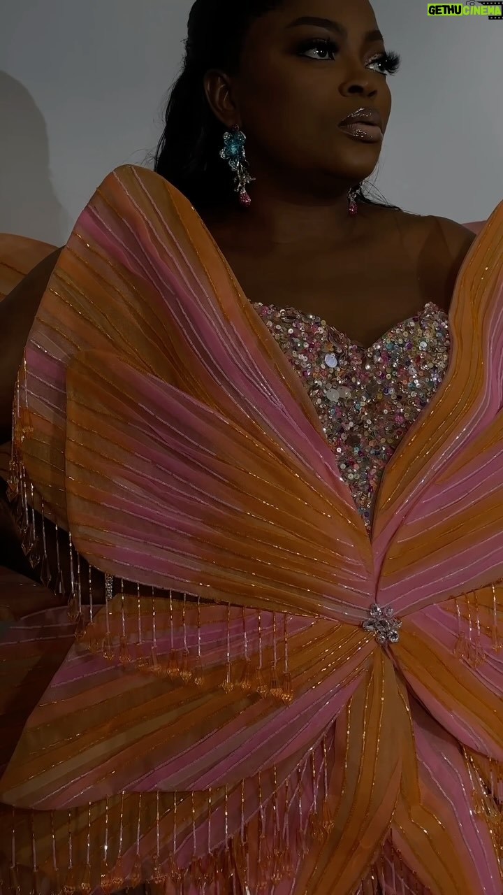 Funke Akindele - 70.7K Likes - #womancrushwednesday
I’m so in love with this outfit by @somobysomo styled by @zackstyling_luxury_
I represent the butterfly, whose wings are delicate yet strong enough to carry it through life’s journey.
I’m spreading my wings and evolving to the best version of myself and my pink represents positive vibes, growth and transformation. 💫
Remember, in all you do, there is an opportunity to glow, make sure you take it!✨