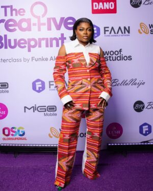 Funke Akindele Instagram - My look  for The Creative Blueprint Masterclass. 
@zackstyling_luxury_ X @emmykasbit 

Feeling confident and powerful as I shared my expertise with some  amazing women! 
the event was a GREAT SUCCESS. Video recap coming soon! 
#thecreativeblueprintmasterclass
