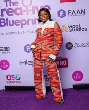 Funke Akindele Instagram - My look  for The Creative Blueprint Masterclass. 
@zackstyling_luxury_ X @emmykasbit 

Feeling confident and powerful as I shared my expertise with some  amazing women! 
the event was a GREAT SUCCESS. Video recap coming soon! 
#thecreativeblueprintmasterclass