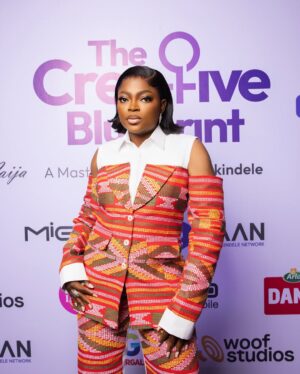 Funke Akindele Instagram - My look  for The Creative Blueprint Masterclass. 
@zackstyling_luxury_ X @emmykasbit 

Feeling confident and powerful as I shared my expertise with some  amazing women! 
the event was a GREAT SUCCESS. Video recap coming soon! 
#thecreativeblueprintmasterclass