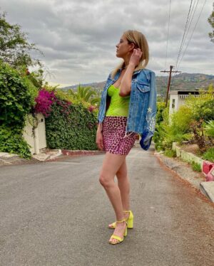 Gage Golightly Instagram - I’m basically a gummy bear:
#soft, #squishy and L👀K a little 
b!tchy
Thank you @the_culper_ring for my custom earrings 💗🧸💙
#whatiwore #bearybold