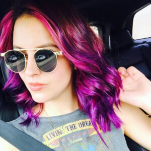 Gage Golightly Instagram - Every color of the rainbow 🌈 
What’s your favorite 🤔
➡️➡️Swipe to end to see the Mastermind whose fixed EVERY box dye I’ve almost killed my hair with😝
💕💜💙💛
#josephmichaelhair #12yearsoffixingmymess #throwbackthursday