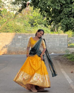 Ganga Gowda Instagram - 💛🦋
Outfit:- @ayra_designer_studio_