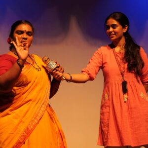 Gowri shruthi Instagram - ರಂಗಭೂಮಿ ✨ ನನ್ನ ಮೊದಲ ನಾಟಕ 
.
To my first ever play 🎭 ! With the best people around me. 
The knowledge , confidence , lessons , manners , discipline , hardwork theatre teaches you is unmatched.
It gives you a lot of reality checks , shows you where you stand , teaches you to be grounded .. soo much to learn from beautiful actors around you.
My journey in the process of learning this art form has been a dreamy journey not just as an actor but also as a human being , and this beautiful journey has just begun 💗🌸
.
It was a lifetime experience to perform Infront of my grandparents who themselves have been in the theatre for more than 45 years now , with mom as well ! 

Thanks to each and everyone who made me feel confident, special and precious 💗 
.
My guru ! My warmest dear friends and my family 
Love and only love 💗🌸🎭
.
Also thank you for these beautiful captures my friend @gagan_chirayu 🤗