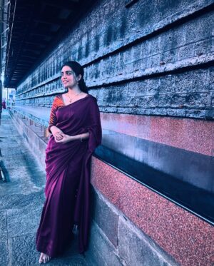 Gowri shruthi Instagram - ತಲುಪೀತೆ ಈ ಮೌನ ನಿನ್ನೆದೆಯ ತೀರಕೆ ? ✨
.
.
📸 : @manikanta_nrg_27 ✨